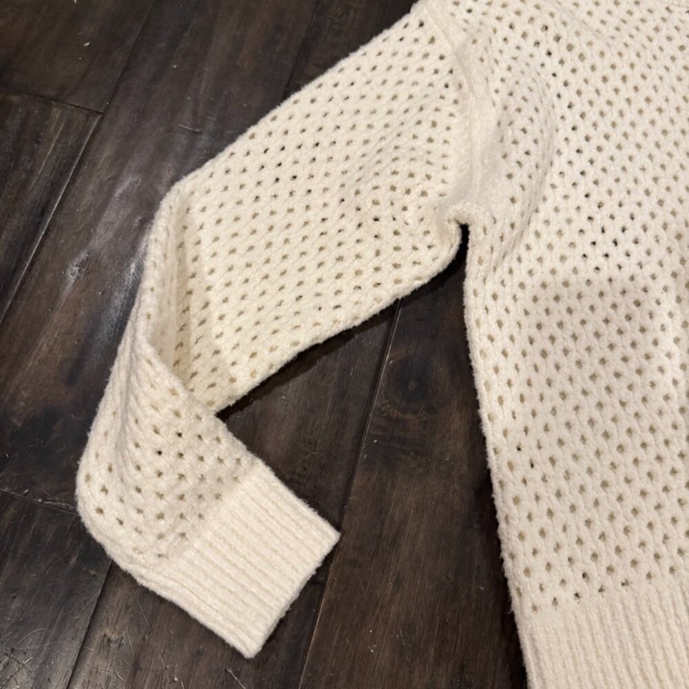 NWT Varley Grady Boucle Knit Sweater Cream - Picture 6 of 11